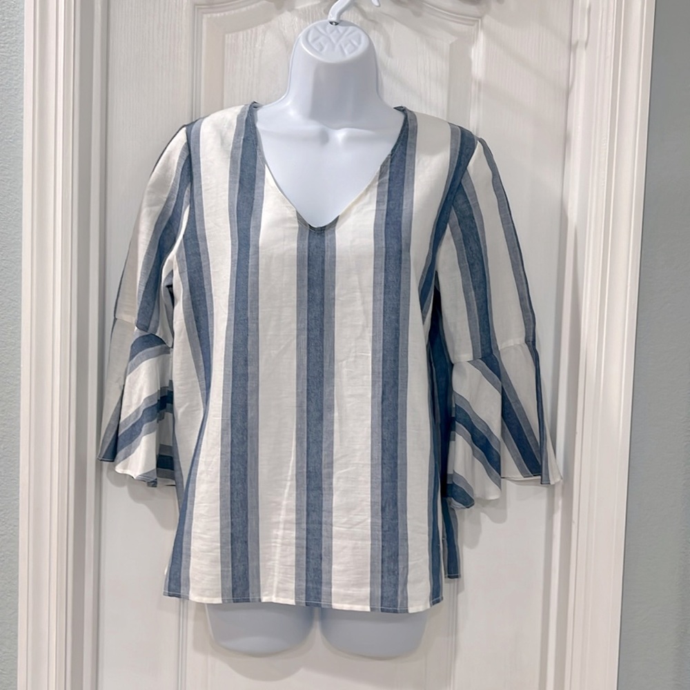 Jane and Delancey Striped Top Size Small NWOT